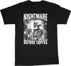 Halloween T-shirt Skeleton Coffee Funny Mens Graphic Tees Halloween Costume