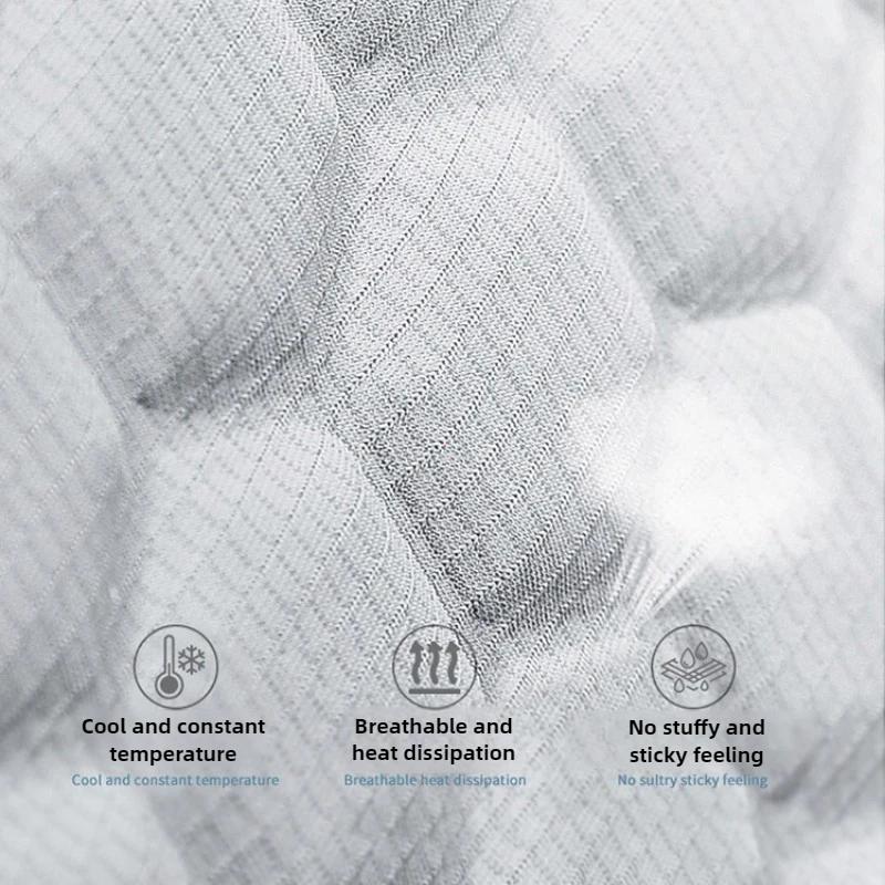 Car Seat Cushion Summer Lumbar Support Honeycomb Gel Ice Thread Seat Backrest Ventilation Breathable Car Cushion Accessories