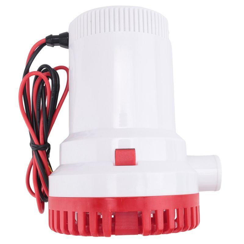 G9-2000GPH Marine Water Bilge Pump Submersible Yacht Boat 12V Caravan Fishing Sea Red