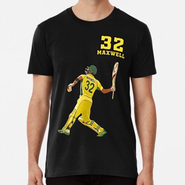 

Glenn Maxwell - Australian Cricket Player - S to 5XL Made in the AU/USA T-Shirt S