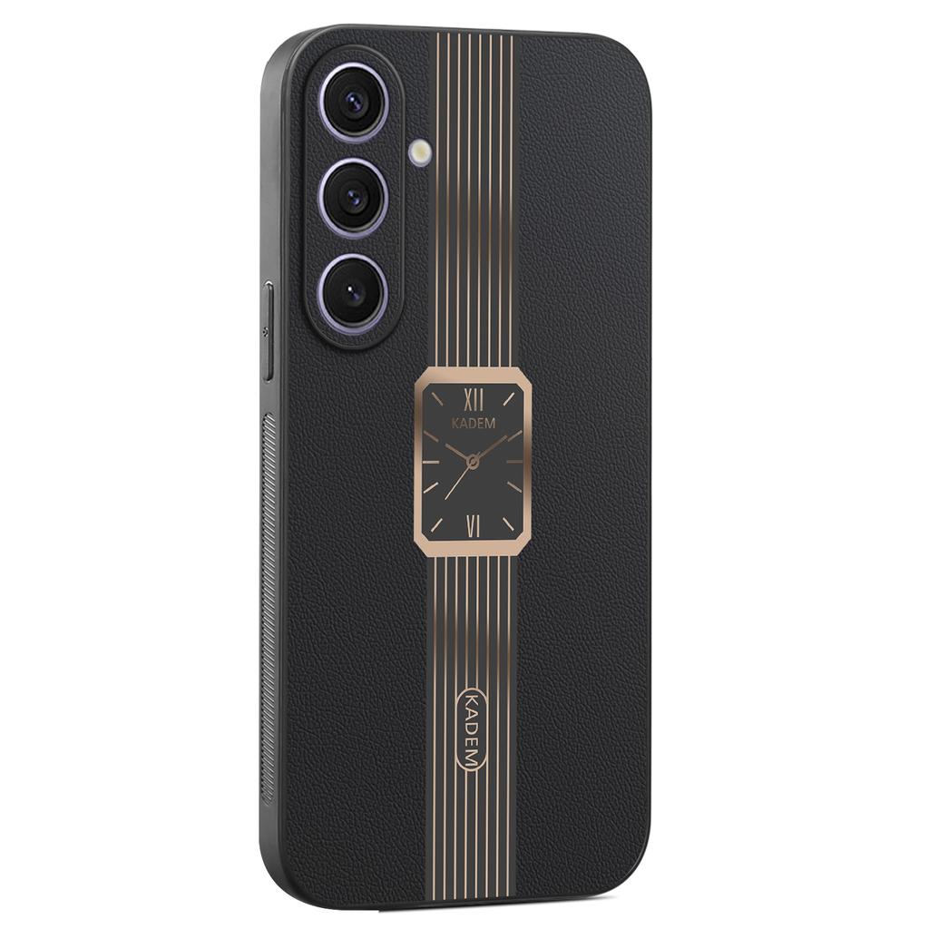 For Samsung Galaxy S25+ Case Leather+TPU+Acrylic Anti-Scratch Phone Cover