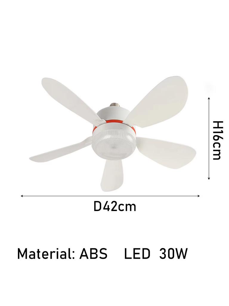 Led Low Noise Ceiling Fan Chandelier Living Dining Table Room Bedroom Kitchen Lights Black White Home Decoration Lamps Fixtures