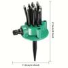 1pc 360 Degree Automatic Garden Sprinklers Watering Grass Lawn Rotary Nozzle Rotating Water Sprinkler System Garden Supplies