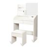 Makeup Vanity with Mirror and Stool 80x135cm Nyana Home | White MDF
