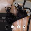 Coquette French Lace Wireless Bra Set, Summer Naked Feel Breathable Thin Cup Bust Minimizer Full Bust Women Lingerie Set