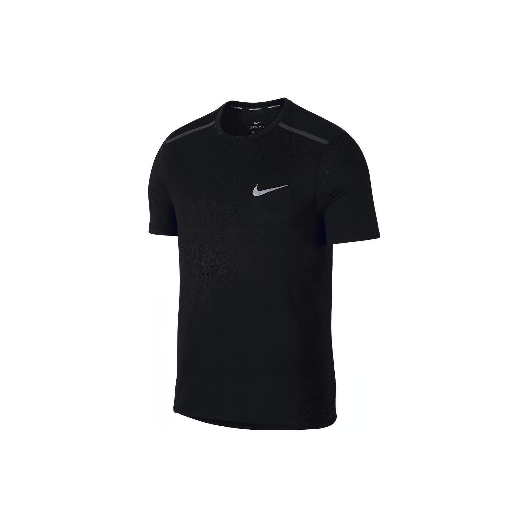 Men s Nike Solid Color Logo Round Neck Casual Short Sleeve Black T-Shirt 892814-010 XL