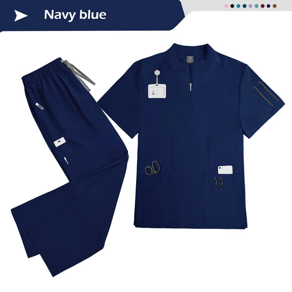 Scrubs Women Beauty SPA Uniform Pet Clinic Store Veterinary Dentistry Work Clothes Set High-quality Medical Nurse Uniform Unisex