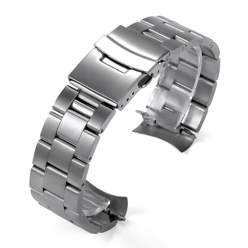 Luxury Solid Stainless Steel Band 20mm 22mm Straps for Seiko SKX007 SKX009 Diving Belt for Jubilee Men Business Watch Btacelet