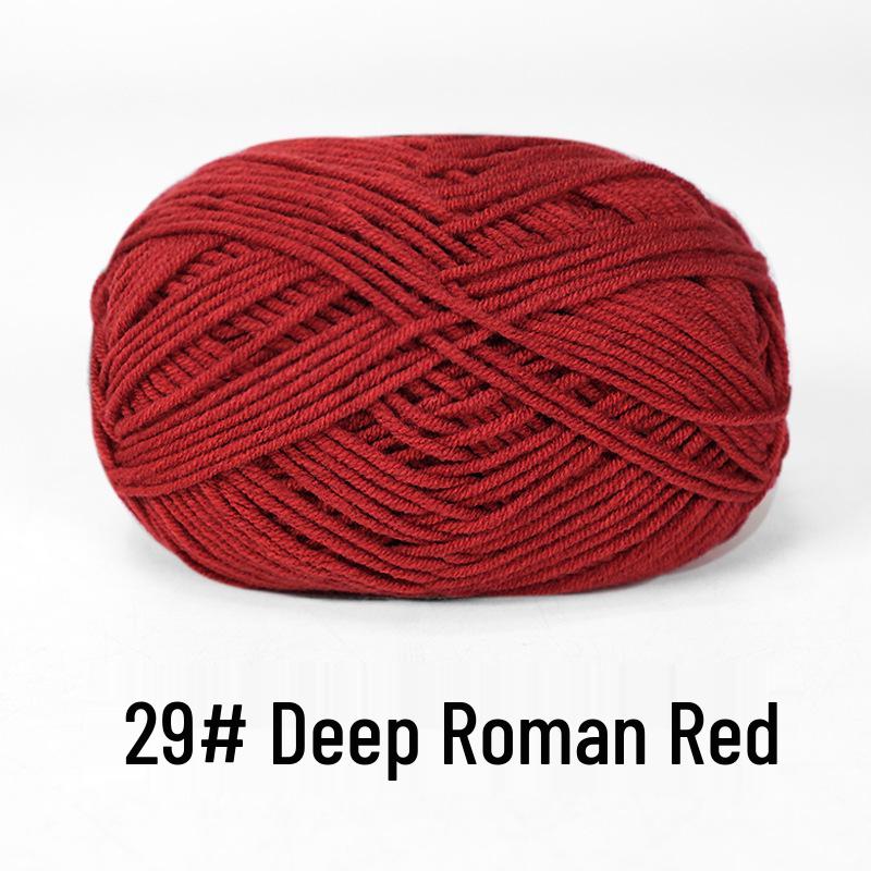 Baby 4-lagiges Milchbaumwollgarn zum Stricken von DIY-Schals oder Decken