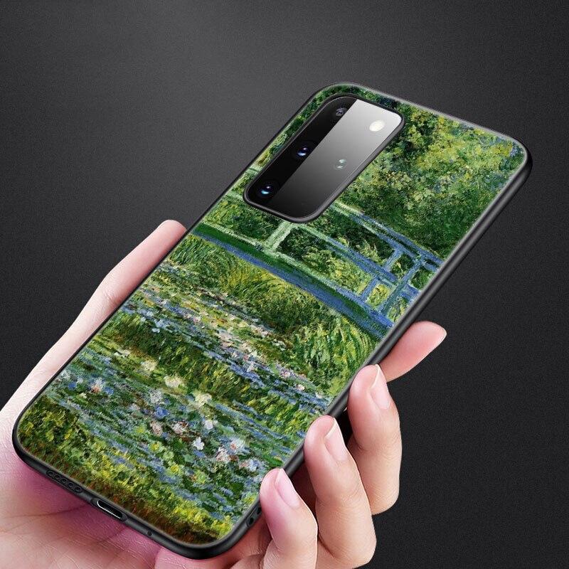 Claude Monet Phone Case For Samsung Galaxy S20 S21 FE S10 Lite Note 20 10 Lite S8 S9 S10E S10 Plus Ultra Black Soft Cover