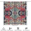 Vibrant Paisley Pattern Shower Curtain Premium Printed Fabric For Bathroom Decor
