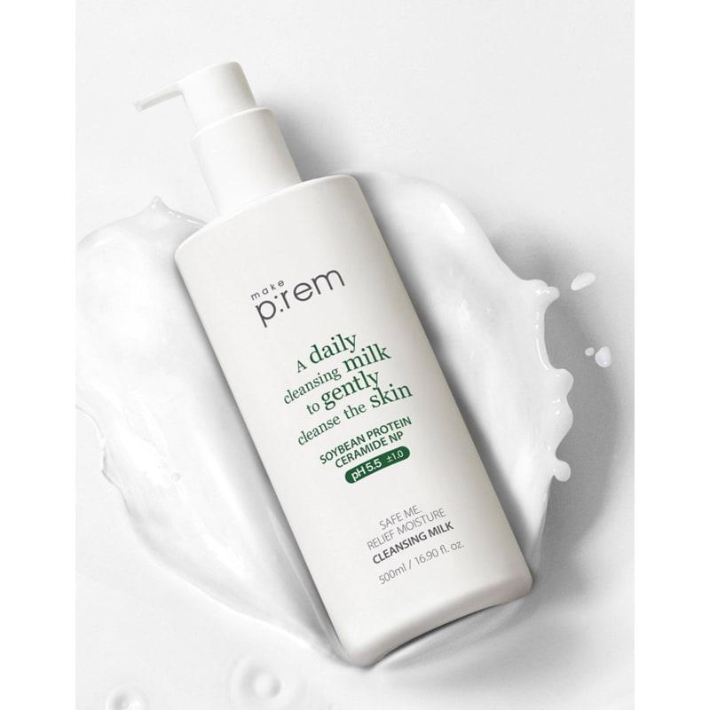 Safe Me Moisture Safe Cleansing Milk 500ml (Large Capacity) (+Inteca Cream 20ml)