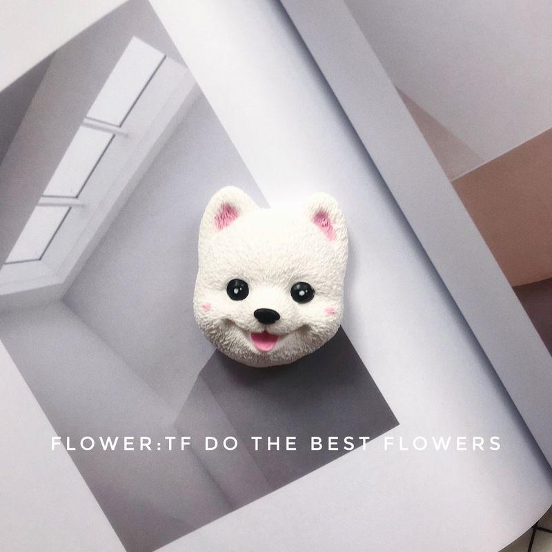 Handmade Pomeranian Schnauzer Bichon Teddy Corgi Dog Automobile Vent Perfume Fragrant Stone Fresh Alight Fragrance White Pomeranian Puppy