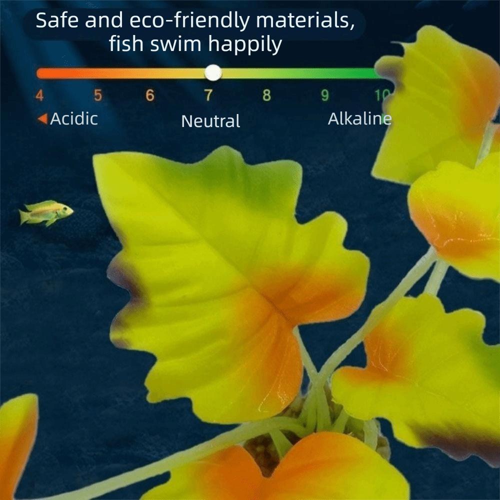 Plastic Aquarium Water Plants Lifelike Small Artificial Underwater Plants with Sturdy Stems Decorative Artificial Grass Ornament