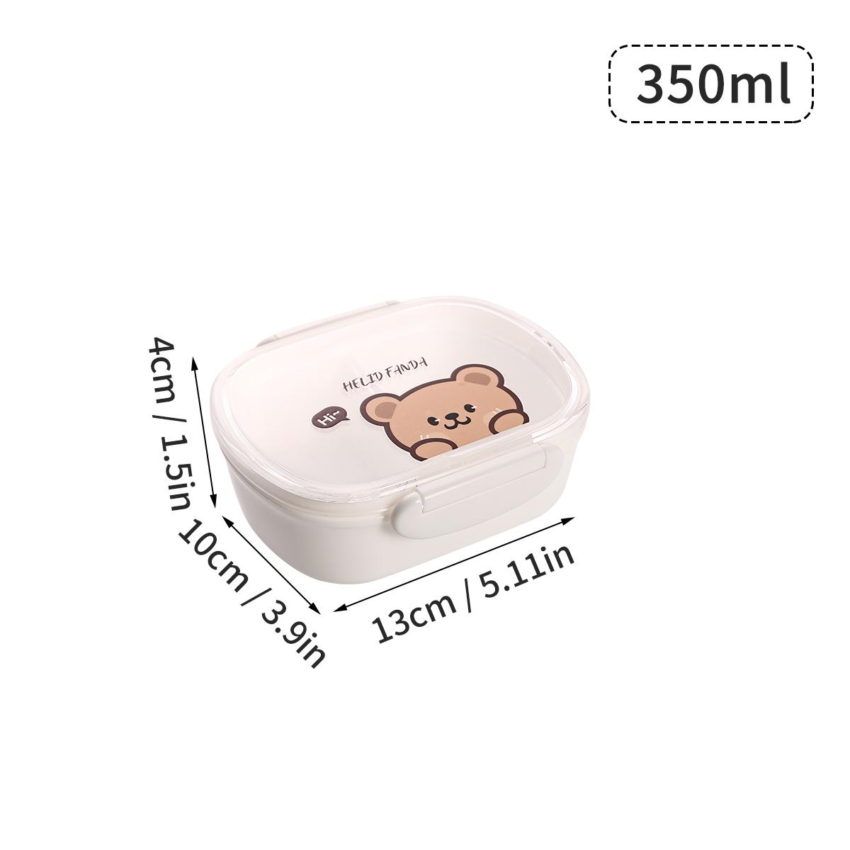 

WORTHBUY Leak Proof Lunch Box Portable Food Container Microwavable Detachable Compartment Bento Box Plastic Transparent Food Box