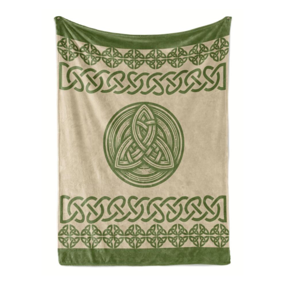 Irish St Patrick'S Patterned Blanket Shamrock Digital Printed Flannel Blanket Air Conditioning Blanket