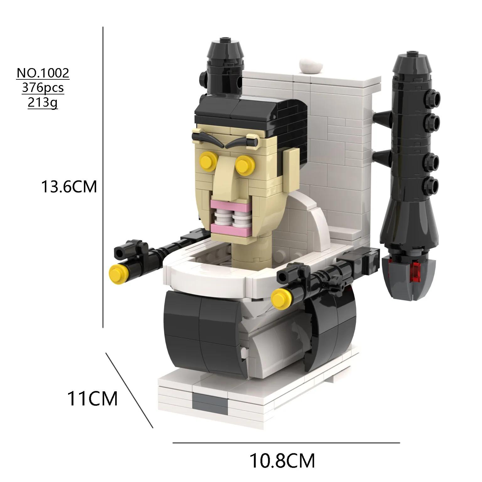 Skibidi Toilet MOC Abstracte Robot Bouwsteen Set Compatibel Met Reusachtige G-MAN Tank Robot Schaalmodel Blokken Bakstenen Speelgoed Speelsets