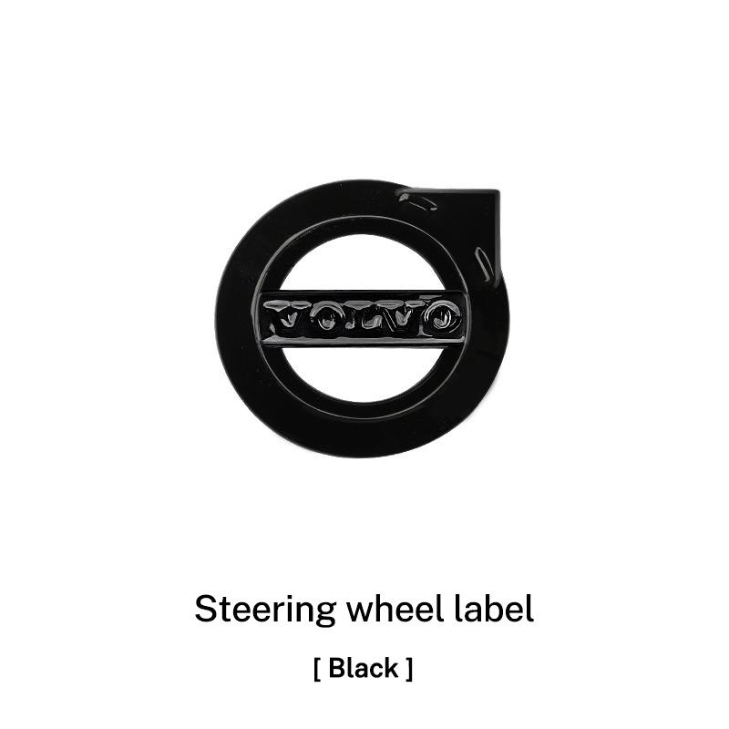 ABS Car Emblems Steering Wheel Center Stickers For Volvo V60 V40 XC90 S60 XC60 V70 S90 XC40 V90 EX90 Auto Decoration Accessories