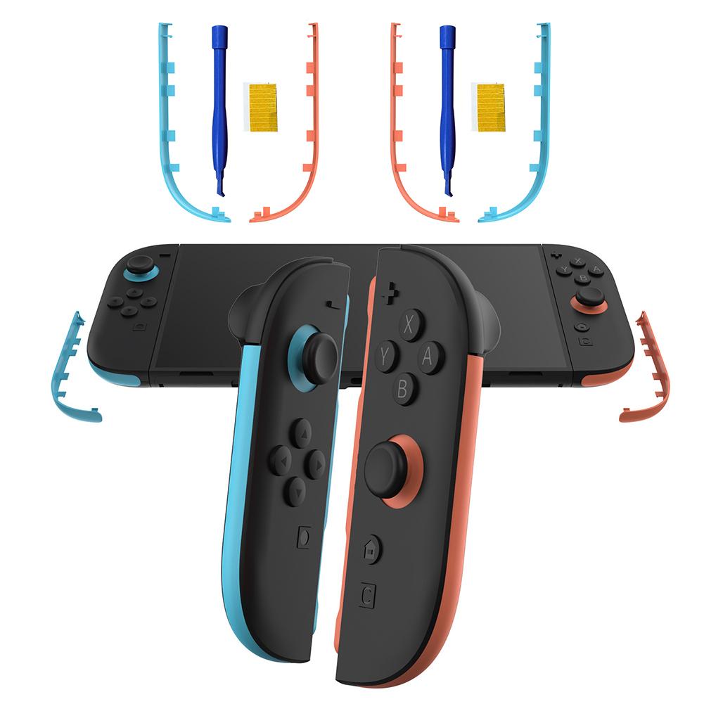 Left and Right Controllers Decorative Strips for Switch 2 Gaming Console Replacement Decorative Strip Housing Shell