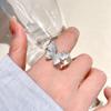 2025 Luxury Blue Butterfly Open Ring: High-End Design for Women