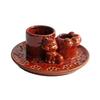 Cat Theme Incense Burner Ceramic Incense Holder Ceramic Palo Santo Holder with Ash Catcher Tray for Meditation Yoga