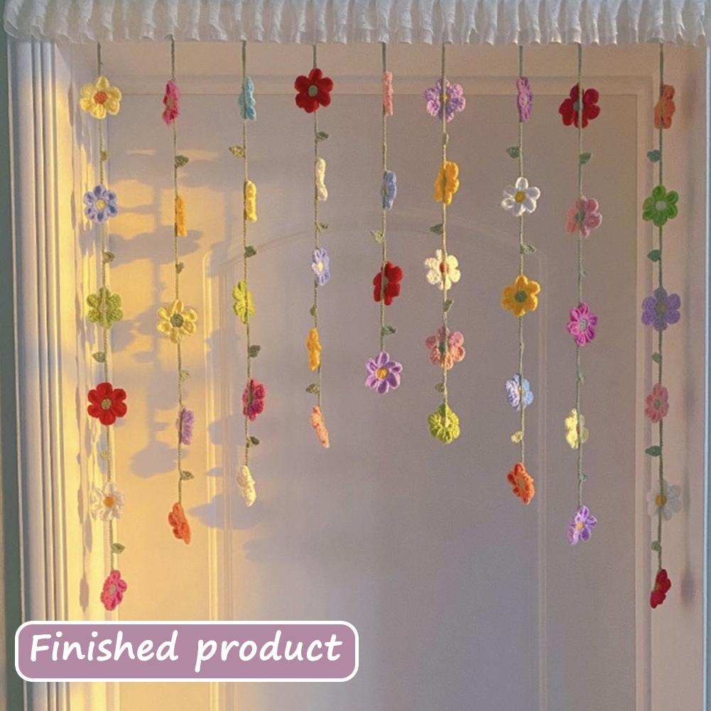 

1set Artificial Flower Door Curtains Hanging Floral Decorations Rainwater Waterfall Scene Ideal For Spring Valentine s Day Decor