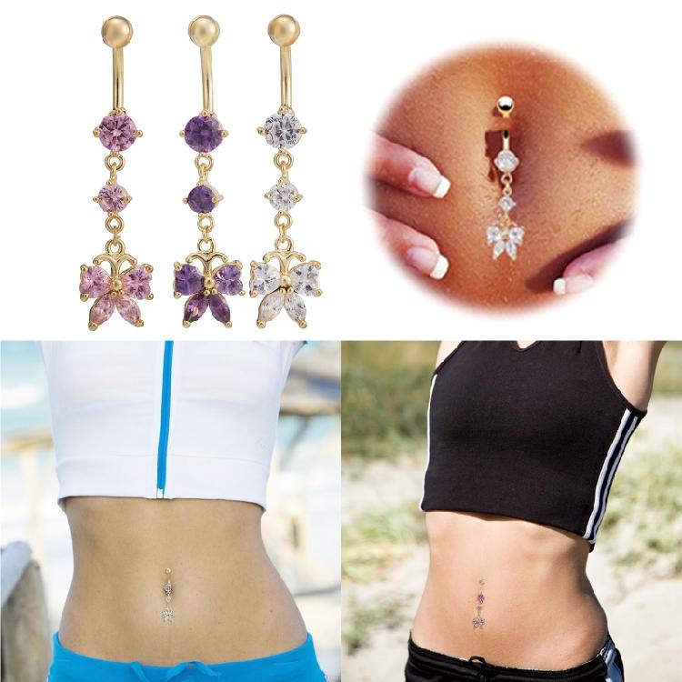 Bauchnabelringe Bauchnabelpiercing Stäbe für Schmetterlingsglocke Bauchnabelpiercing Stange Piercing