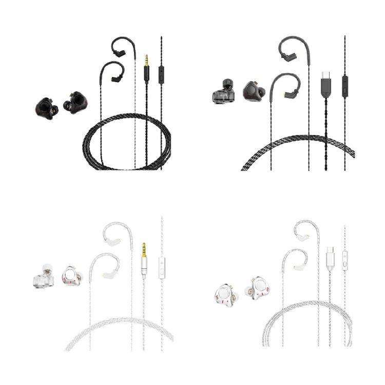 Corded Earbuds In-Ear Earphones Noise Isolating Headphone with Microphone 3.5Mm/Type C Ear Buds for Smartphones Music