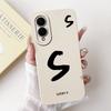 For Samsung Galaxy S25 Edge Case Cover Simple Fashion Letters Luxury Crown Flowers Painted Silicone Phone Case S937U S937B S9370