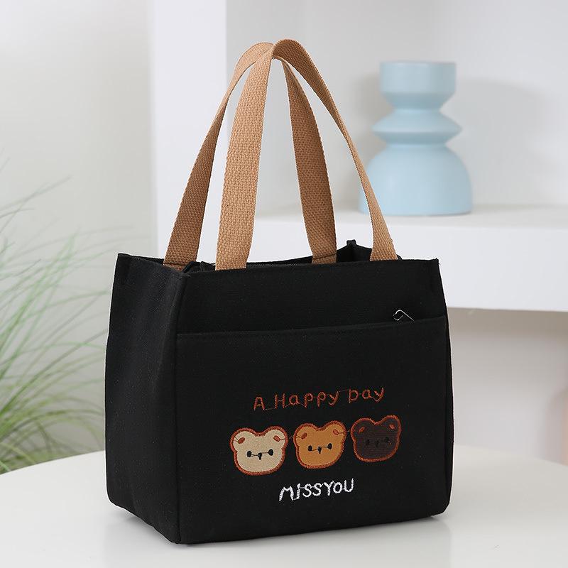 Versatile Large Capacity Canvas Tote Bag for Office, Students, and Moms