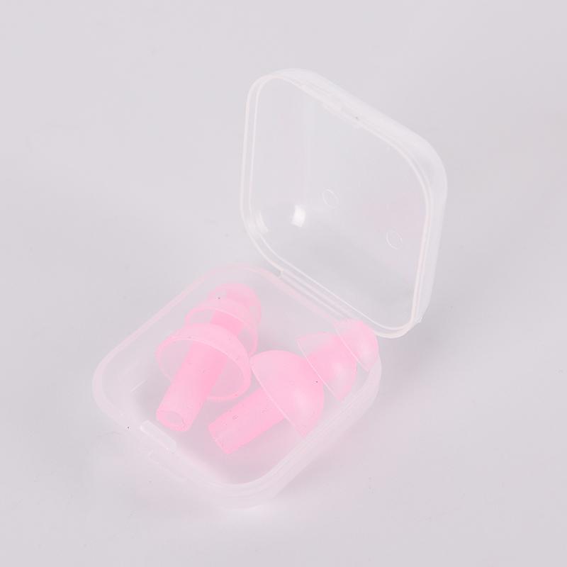 Soft Silicone Earplugs Reusable Ear Plugs Sleep Swimming Work Noise Reduction
