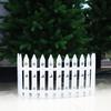 1 Set PVC Barrier White Fence Decorations Durable Hollow-Out Festive Surround Fence Winter Christmas Tree Holiday 30x10cm