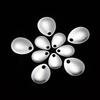 50pcs Fishing Attractor Spinner Spoon Metal VIB Lure Smooth Nickel Vibration Rotate Bass Sequin Spinner Tackle Great for Bass