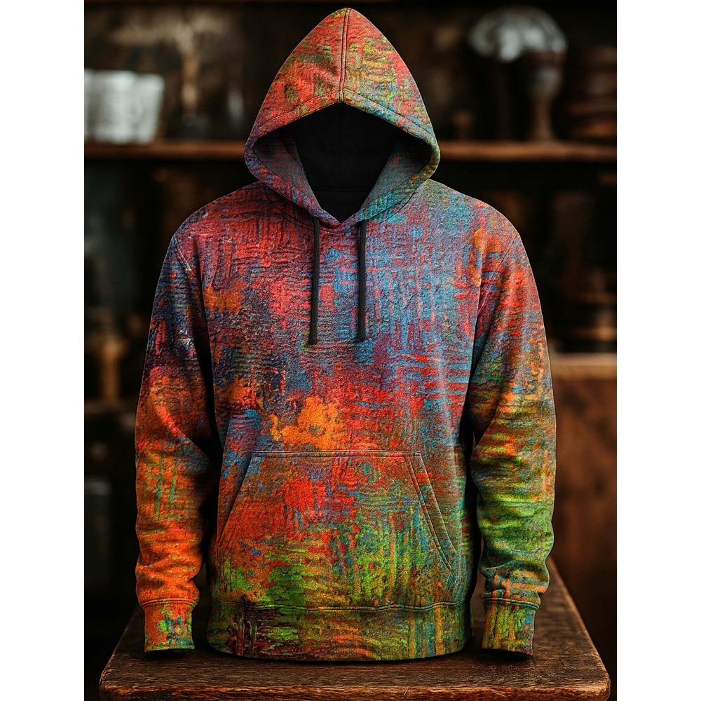 Xiaowan Lente Mannen Hoodies Meerkleurig Art Nation Print Hoodie Boho Casual Sweatshirts Pullovers Streetwear Dameskleding L