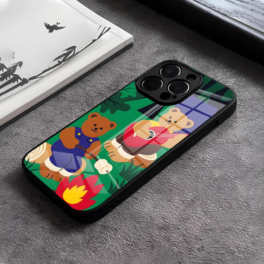 

Чехол для телефона W-Wiggle W-WiggleS для iPhone 17 15 Pro Max 12 16 14 Plus 11 13 Pro X XR XS 7 8 Plus SE Стеклянная крышка iPhone12