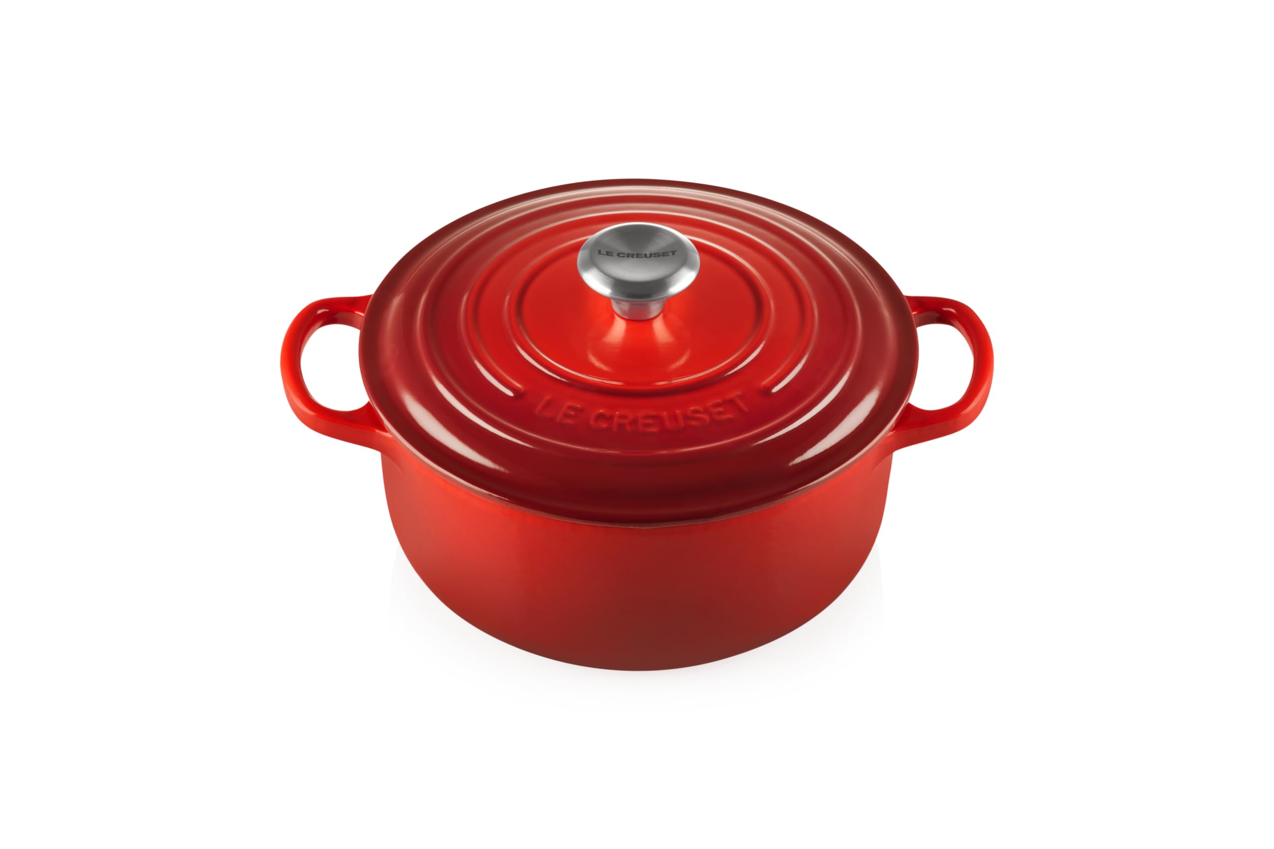 

Signature Cocotte Ronde 20cm Red Made in France Le Creuset [Le Creuset] / Кастрюля, Дворучна каструля, Олов яний посуд, Емаль, Посуд, червоний