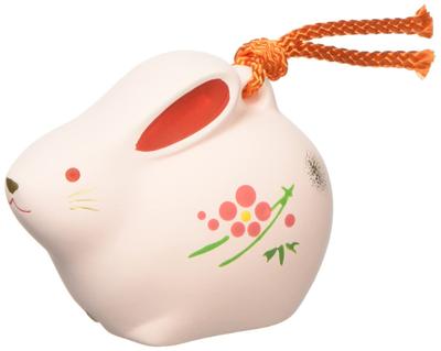 Yakushi Kiln Nishikisa Inviting Good Luck Suzu Zodiac Earth Bell (Rabbit)