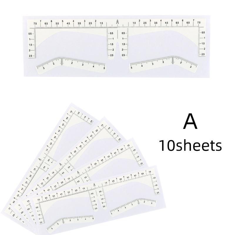 Adhesive, Microblading, Tattoo, Eyebrow Measurement Tools for Permanent Makeup Supply Disposable Eyebrow Ruler Sticker
