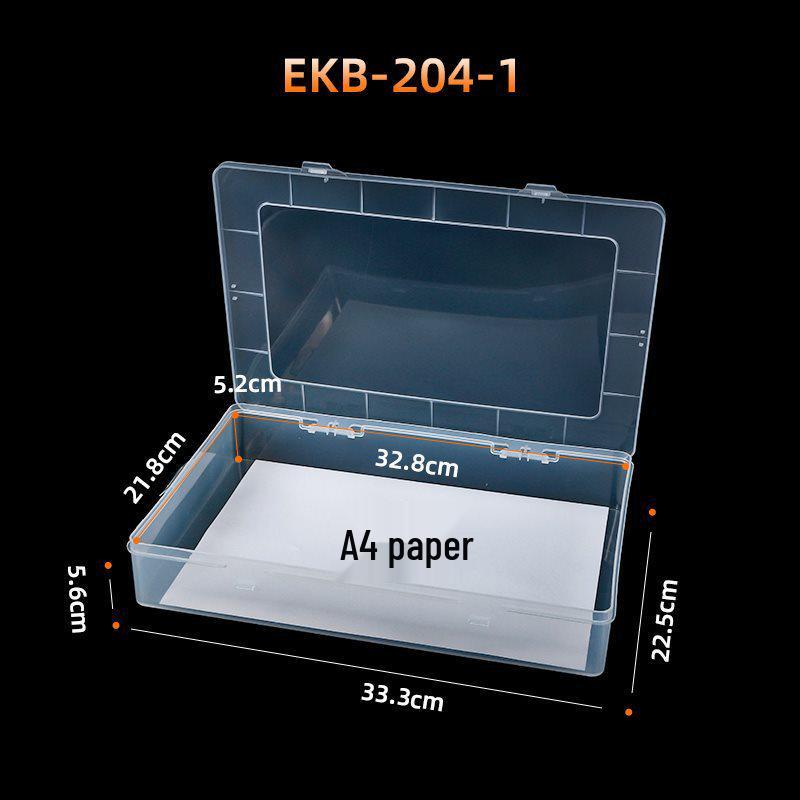 Transparent Rectangular Craft & Storage Box - Small Parts Organizer
