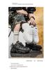 Men's Trendy Korean-Style White Summer Sneakers: Versatile, Thick-Soled Casual Sports Shoes for Teens and Dads