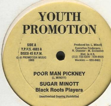 

12inch Record SUGAR MINOTT / MR. FAGAN & BLACK RO - Poor Man Pickney / Mr. Fagan In Fas YPUS4683 Youth Promotion US Reggae, Ska & Dub Used