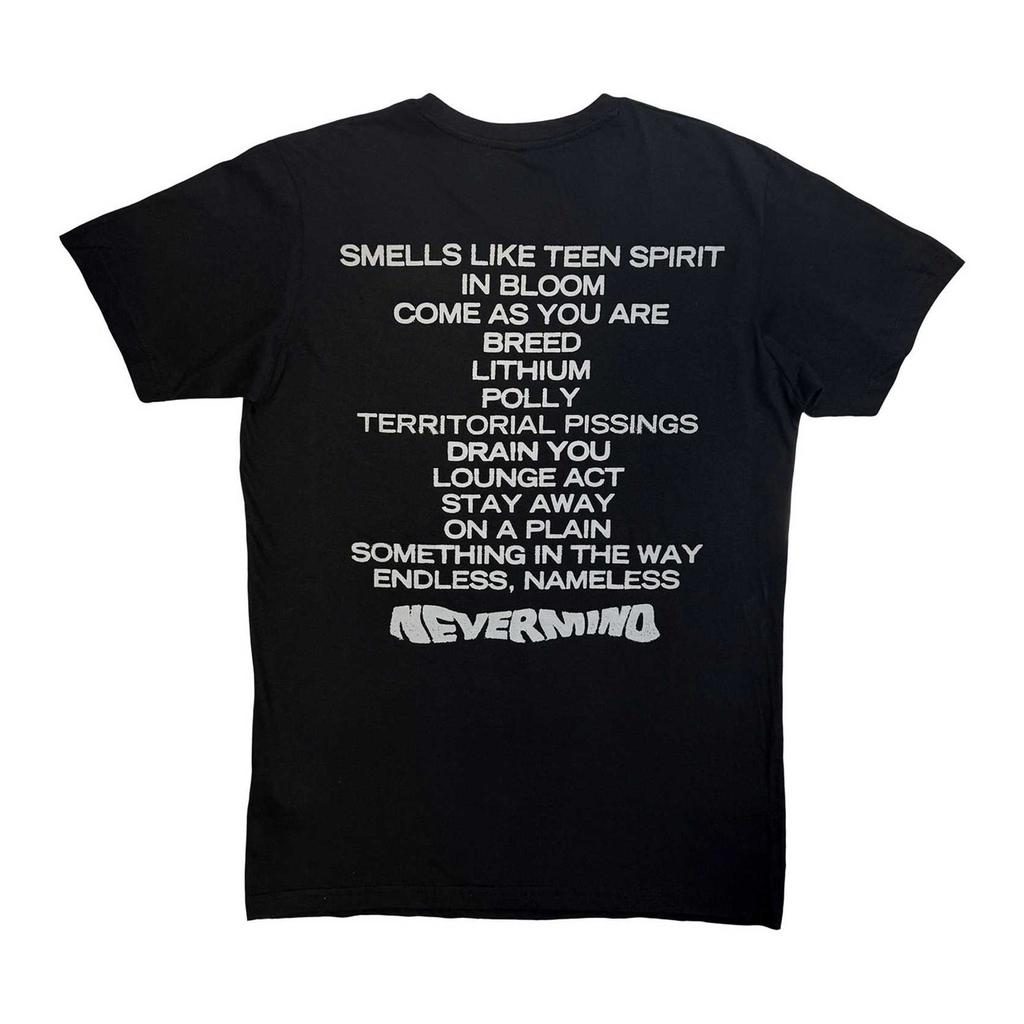 Nirvana Unisex Adult Nevermind Tracklist T-Shirt