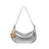 Mrs. Qiao Silver Bag 2025 New Dumpling Bag Women's Crossbody Bag Genuine Leather Women's Bag