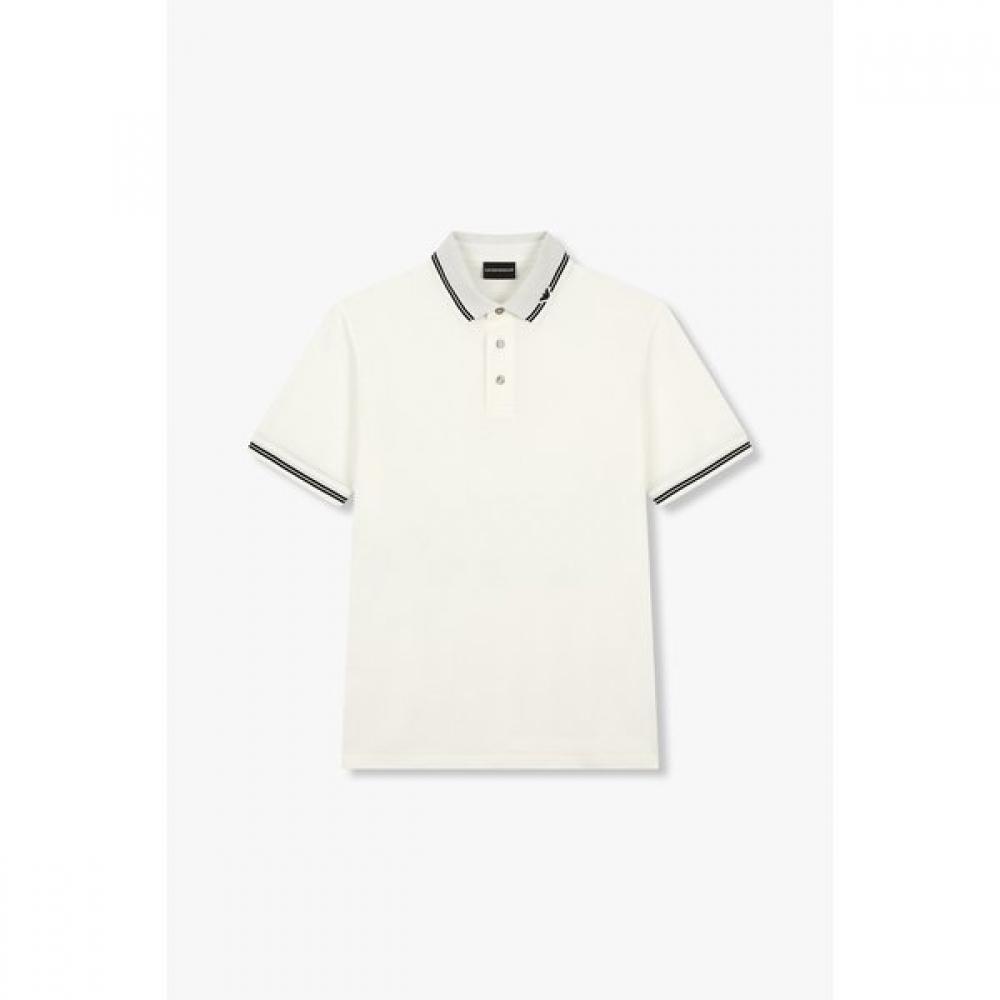

Emporio Armani Men S Color Block Stripe Polo Shirt A515126018 M