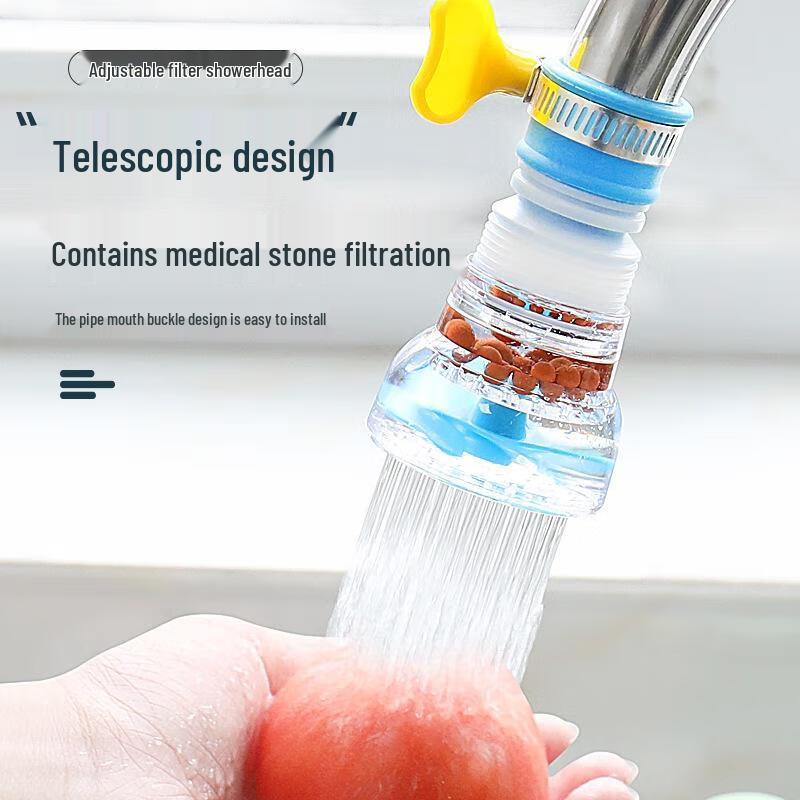 Guraide Kitchen Faucet Water Filter & Splash Guard (3-Pack)