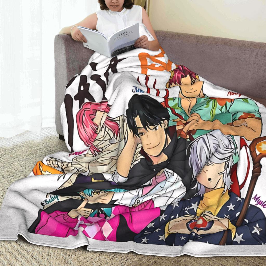 Saja Boys Kpop Hunter Halloween Blankets Quality Soft Warm Bedding Throws Autumn Girls Boys Couch Bed Street Trend Bedspread