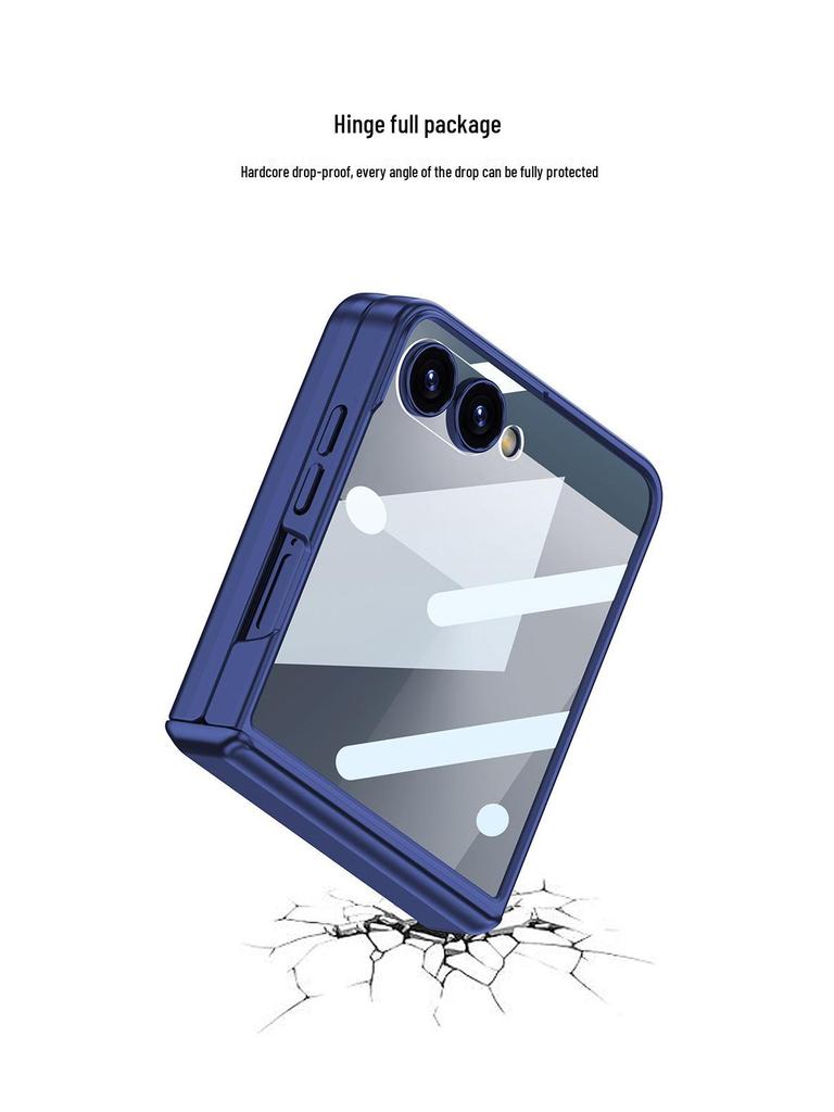 GKK Ultra-Thin Magnetic Makeup Mirror Case for Samsung Z Flip7 - Full Coverage Folding Screen Protection