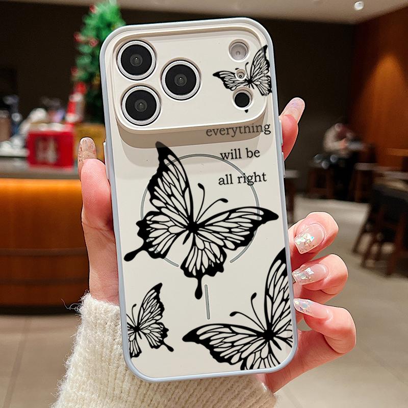White Marble Pattern Case For iPhone 17 Pro Max Magnetic For Magsafe Hybrid Slim Matte Cover For iPhone 16 15 14 13 Pro Max
