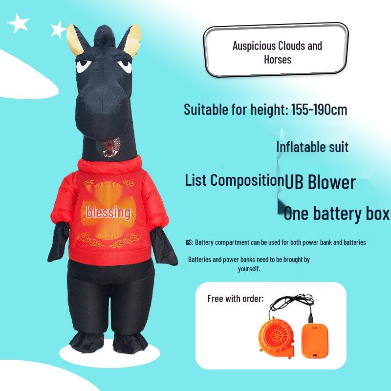 Inflatable Adult Mascot Costume for Creative Dance and Pranks