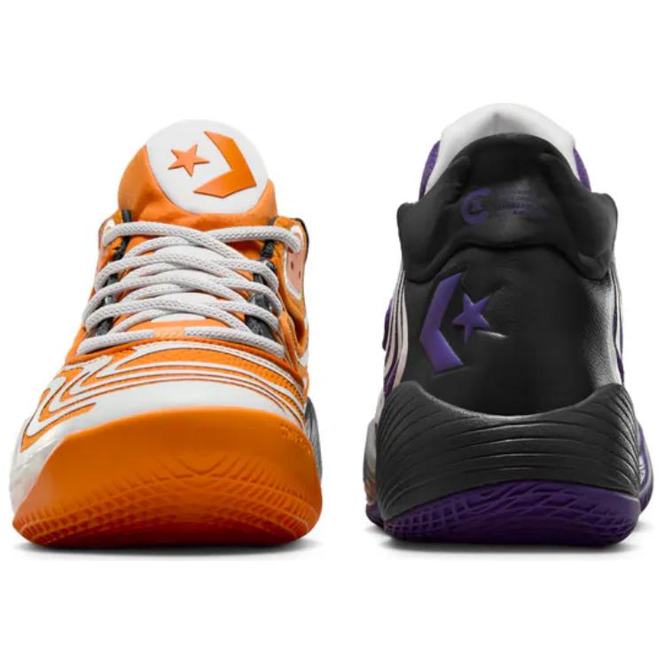 Converse All Star BB Shift CX Comfortable Non-slip Durable Mid-top Basketball Shoes Unisex Purple and Orange